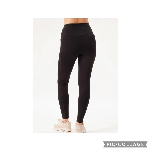 Girlfriend Collective Black Compressive Pocket Leggings In Black: S - Oprah Fav - Picture 6 of 7